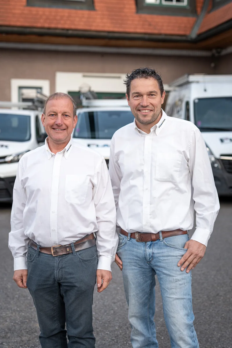 Ing. Harald Beust und Mst Thomas Köberl – Ihre Techniker bei Karl Flanyek GmbH