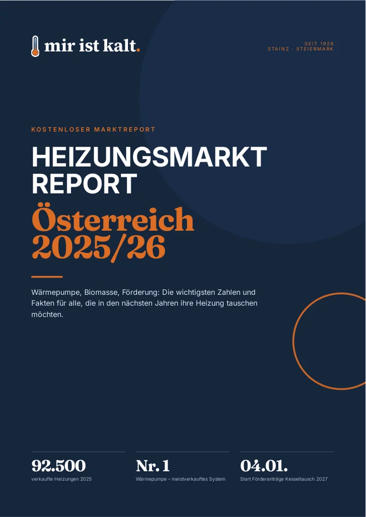 Titelseite des Heizungsmarkt-Reports Österreich